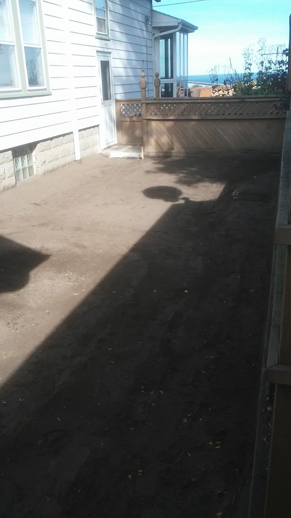 Before · Outdoor walkway
