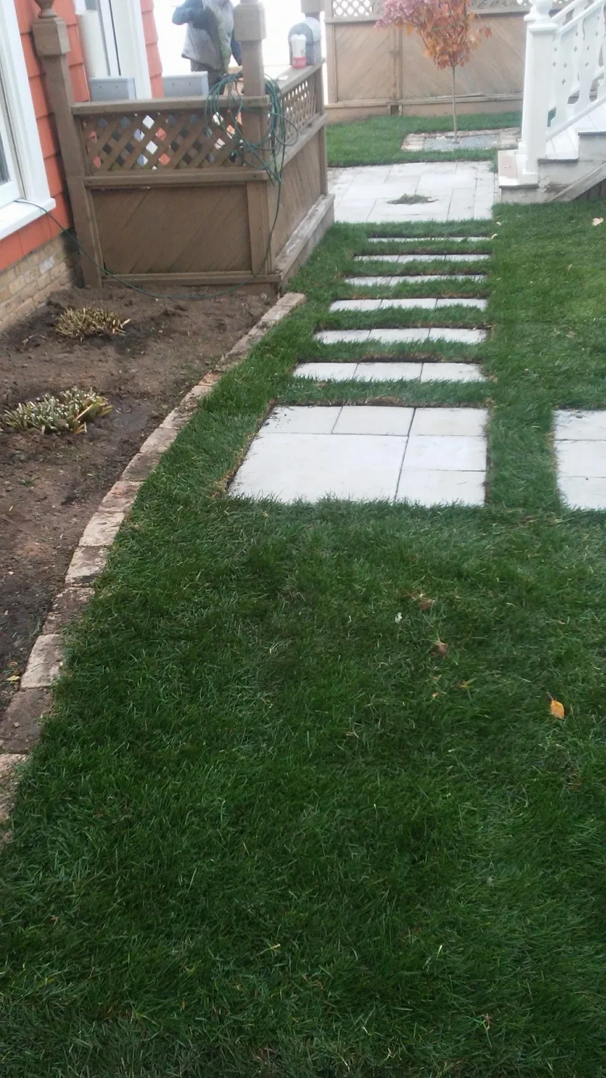 Finished walkway · Alternate view